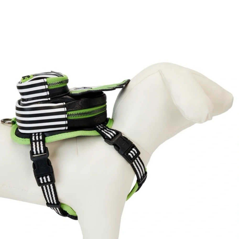 Loungefly Green and Black Beetlejuice Dog Harness NWT - Picture 3 of 8